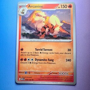 arcanine - 059/165 (uncommon) — pokemon: 151